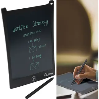 casativo LCD-Schreibtafel (21,5 cm) mit präzisem Eingabestift – Elektronisches Zeichentablett für Notizen & Skizzen, inkl. Batterie