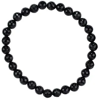 Marco Schreier Armband, Schörl facettiert, Kugeln 6mm