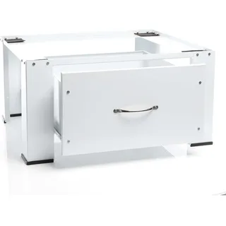 Wiltec Untergestell für Waschmaschinen 150kg Unterbau Waschmaschinensockel Stahl, Zubehör Waschen + Trocknen