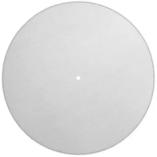 Analogis 2 Slipmats aus Filz, antistatisch, 35 g, 298 mm, weiß Plattenspieler