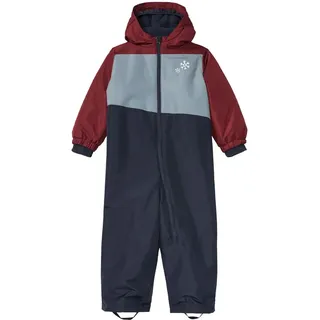 Lupilu Baby Schneeanzug, Schneeoverall für Schnee oder Ski - Jungen oder Mädchen Anzug (Babys (Jungen), Bordeaux-Blau 80) - Einheitsgröße