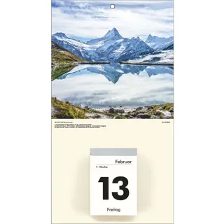 Zettler Kalenderrückwand, Landschaftsmotiv, Pappe, 18 x 33 cm, sortiert