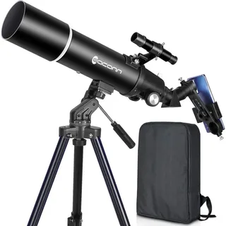 luxuskollektion Teleskop für Astronomie Anfänger & Kinder 80mm Aperture