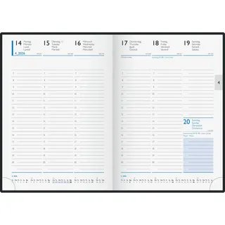 Glocken Buchkalender 2026 | A5, Kunststoff, schwarz,