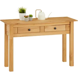 Konsolentisch schmaler Schreibtisch Beistelltisch im Landhaus Stil Kiefer massiv