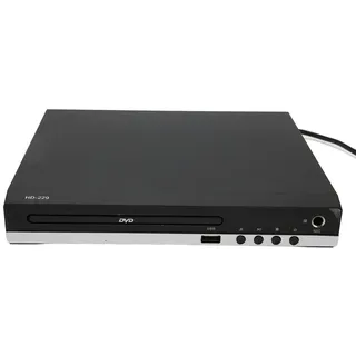 HD DVD Player, Kompaktes HDMI DVD Player Set mit Fernbedienung für Zuhause, DVD CD Player mit HDMI Anschluss, USB Anschluss für TV, Projektor, Karaoke Maschine