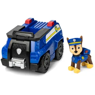 Spin Master PAW PATROL, Polizei-Fahrzeug mit Chase-Figur (Sustainable Basic Vehicle/Basis Fahrzeug), Spielzeug für Kinder ab 3 Jahren