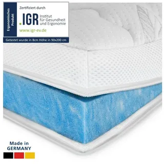 AM Qualitätsmatratzen Premium Gelschaum-Topper 180 x 200 cm