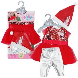 Zapf BABY born Xmas Dress 43cm, Doll dress, 3 yr(s)