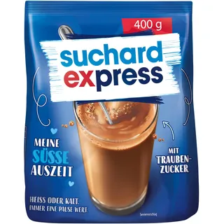 Suchard Express 400g Beutel, Getränkepulver für heiße Schokolade, Nachfüllbeutel, Kakao für kalte oder warme Milch