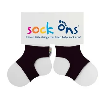 Sock Ons Babysöckchenhalter schwarz 6-12 Monate,