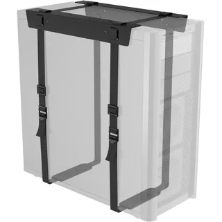 BONTEC Verstellbare PC Halterung, Computerhalterung Untertisch, CPU-Halterung unter Schreibtisch, Verstellbare Riemen für bis zu 180CM- PC Halterung Untertisch, Legierter Stahl, desktop