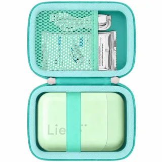 Khanka Hart Tasche Kompatibel mit Liene 2x3 Fotodrucker Smartphone Mini Drucker.(Grün, nur Tasche)