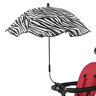 Deno Kinderwagen-Sonnenschirm, Universeller Kinderwagen-Sonnenschirm 50+, UV-Kinderwagen-Sonnenschirm, Verstellbare Halterung, Kompakt Zusammenklappbarer Sonnenschirm, Leicht Zu Öffnen, Windabweisend