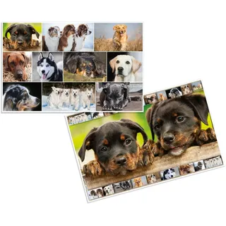 Herma Schreibtischunterlagen Hunde Karton 55,0 x 35,0 cm, 3 St.