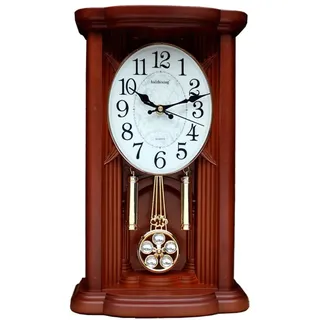 Vintage Tischuhr Pendeluhr, Vintage -Manteluhren, antike Tischuhr /Wanduhr, mit schwingender Pendel, batteriebetriebener Kamin for Wohnzimmer, Küche, Büro- und Regaldekoration Traditionelles/Klassisch