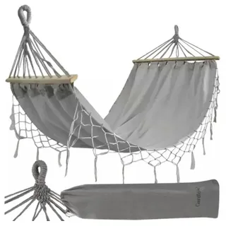 gardlov Hängematte 200 x 100 cm Grau