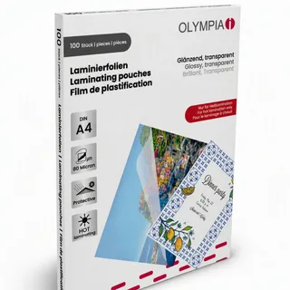 Olympia Laminierfolien DIN A 4 80 micron (9166)