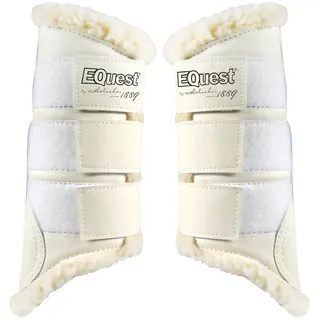 EQuest Gamaschen Softgamasche für Pferde 2er Set Champagner/Natur S