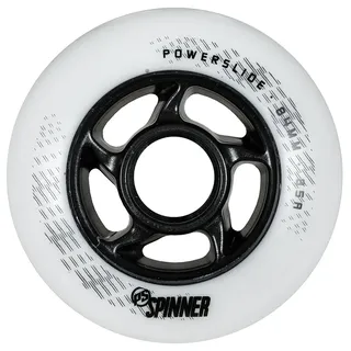 Powerslide Spinner 85a Inline-Skater Rollen weiß 84 mm