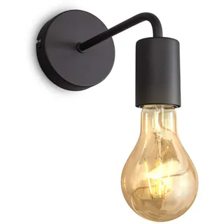 B.K.Licht Wandleuchte schwarz