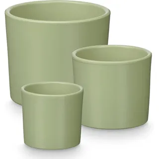 ibergarden Blumentöpfe Aus Keramik, 3 Stück, Ø 14, 17, 22 Cm