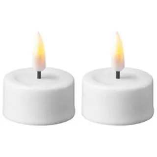 Deluxe Homeart Teelicht 2 St. weiß