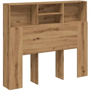 vidaXL Bett-Kopfteil mit Ablagen Artisan-Eiche 120x19x103,5 cm