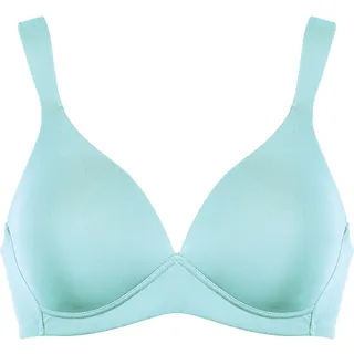NATURANA Schalen-BH NATURANA "The Wednesday", Damen, Gr. 85, Cup A, blau, Obermaterial: 89% Polyamid, 11% Elasthan. Miedereinsatz: 100% Polyester, bequem, BHs Schalen-BH, herausnehmbare Pads, breite Träger, Entlastungsträger, feminin, basic