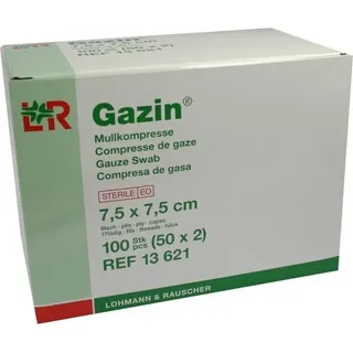 Lohmann & Rauscher Gazin Kompresse 7.5x7.5cm 8fach steril 50x2 st