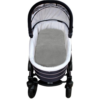 Babylammfell Einlage - echtes Lammfell, Heitmann Felle, ideal für Soft-Tragtaschen, Kinderwagen, Buggy, Kinderbett, waschbar grau