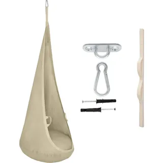 Hängesessel für kinder, Therapieschaukel, Schaukel für kinderzimmer, Hängehöhle, Hängeschaukel, Sensory swing, Schaukeltuch indoor - Braun