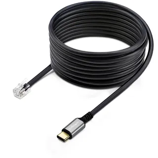 Startech StarTech.com USB-C auf RJ9 Adapter für Bürotelefone oder Kabel-Drahtlose Headsets, für Festnetz und VoIP Geräte, 1,8m Kabel