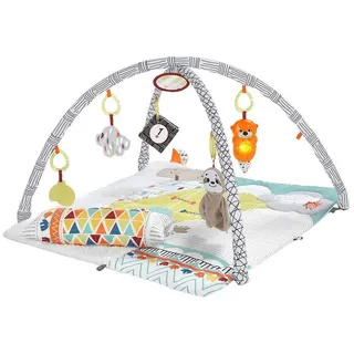 Mattel Mattel® Spielbogen Mattel HBB74 - Fisher-Price - 5 Sinne - Krabbeldecke, kuschlige Spield bunt