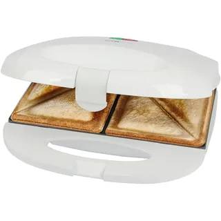 Clatronic ST 3813 Sandwich-Toaster Automatische Temperaturanpassung, Antihaftbeschichtung Weiß