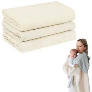 furora baby Mulltücher Baby 80x80 cm XL groß | super Soft Musselin, Bio-Baumwolle, Oeko-TEX 100: schadstofffrei | Musselintücher Baby Spucktücher Mullwindeln, Mädchen, Junge, Neugeborene