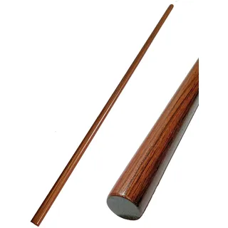 TEKKA BUDO BO Stab - Roteiche 182 cm - Gerade Form - Trainingsstab Langstock Holz - Aikido, Iaido, Kempo, Kobudo, Kampfkunst