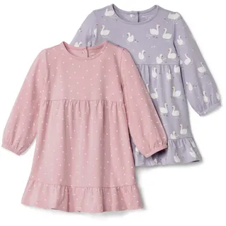 Tchibo - 2 Baby-Jerseykleider - Baby - Gr. 86/92 - creme/print