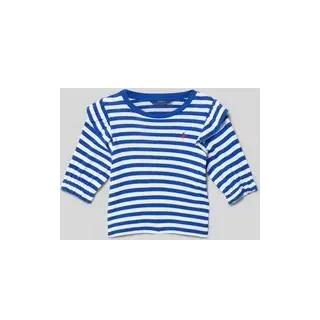 Longsleeve mit Rundhalsausschnitt, Blau, 116