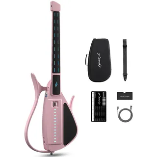 Enya CYBER-G Smart-Gitarre Innovative Saitenlose – Tragbare Travel Guitar & Silent E-Gitarre mit LED-Tasten, Drum & Bass, Hunderte Instrumentensounds, Eingebauter Lautsprecher für schnelles Lernen
