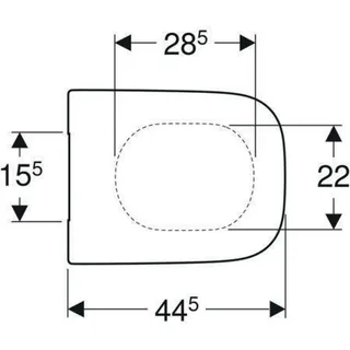 Geberit Renova Plan WC-Sitz Weiß