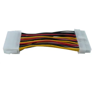 system-s ATX Kabel 10 cm 24Pin Buchse zu 20 Pin Stecker für Motherboard 300 V