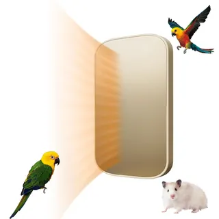 Vogelkäfig Heizung, Wärmelampe für Vögel Mit Temperaturregelung, Kompakt Und Tragbar Sichere Heizplatte Energiesparend Für Wellensittich Kanarien Kleine Vögel Kleintiere Innen Balkon Käfig (A)