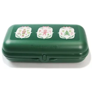 TUPPERWARE Lunchbox Maxi-Twin dunkelgrün Weihnachten Brotdose Behälter