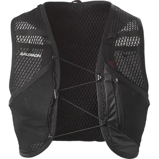 Salomon Trinkrucksack SALOMON "ACTIVE SKIN 8 NO FLASKS", Gr. M, schwarz (schwarz, metal), Obermaterial: 100% Polyamid, Rucksäcke