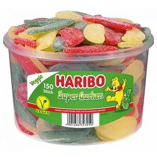 HARIBO Super Gurken Fruchtgummi 1350,0 g, 150 St.