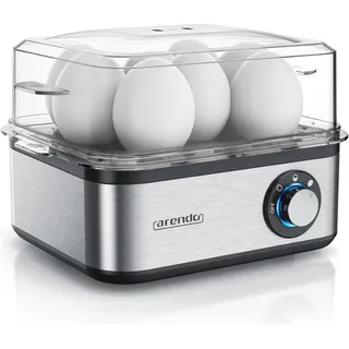 Arendo Eight-cook 8 Eier + Eipicker Silber