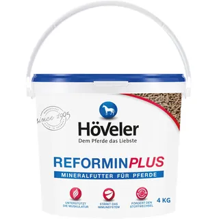 Höveler Reformin plus 4 kg – Mineralfutter für alle Pferde – Mineralstoffe, Spurenelemente und Vitamine – optimale & bedarfsgerechte Versorgung - Mineralfuttermittel