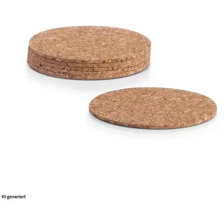 neuetischkultur Kork-Untersetzer 6-teilig für Gläser Kork-Untersetzer 6-teilig für Gläser,