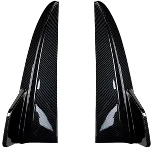 Heckdiffusor Für Benz C Klasse W205 C180 C200 C260 C43 Für AMG 2015-2021 Body Kits Tuning Auto Heckschürze Diffusor Seite Splitter(Carbon Look)
